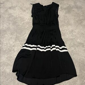 Vera Wang Black and White High Low Dress